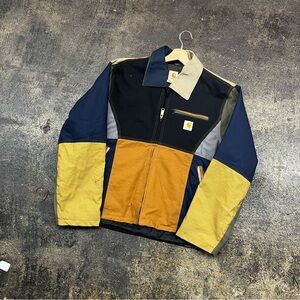 Vtg WIP Carhartt Men's Multi-Color Detroit Work Jacket - CUSTOM sz large men’s